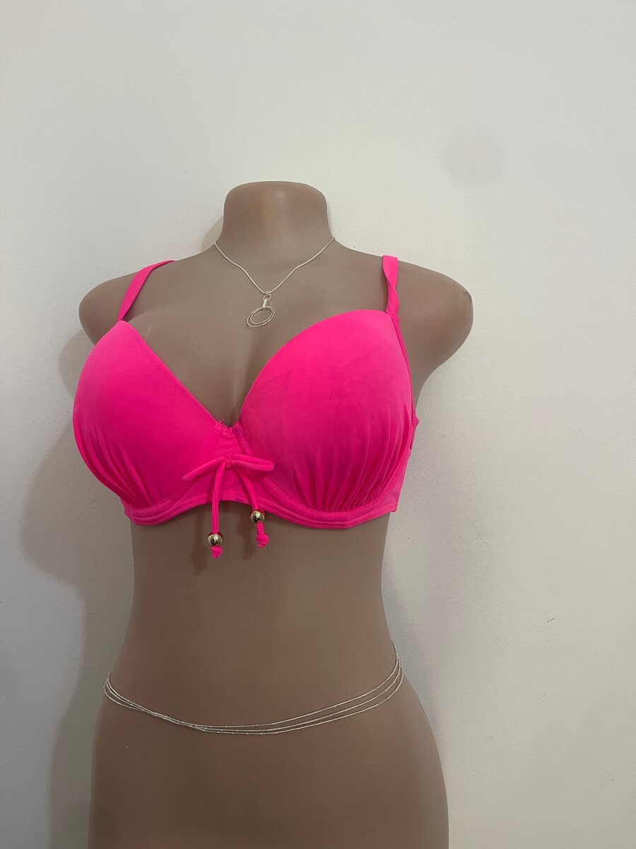Bright Pink Push-Up Bra