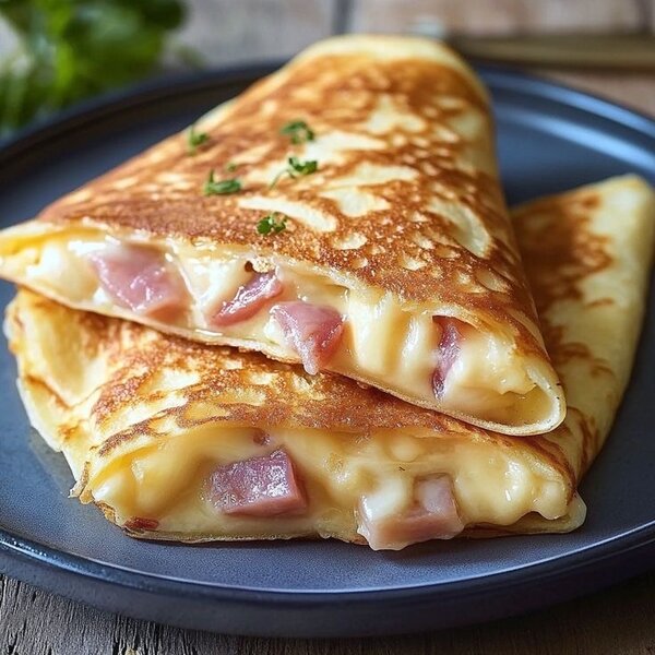 Crêpes au Jambon Fromage
