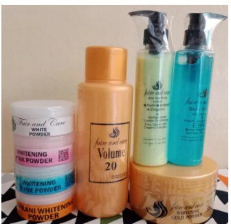 Pack of 8 fair and care gold skin polish