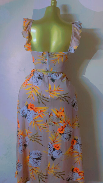 Robe longue à fleurs été