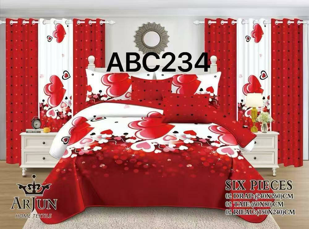 Parure de lit 6 pièces moderne