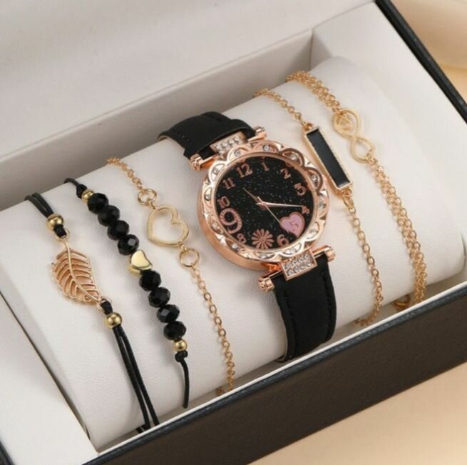 Montre élégante avec bracelets