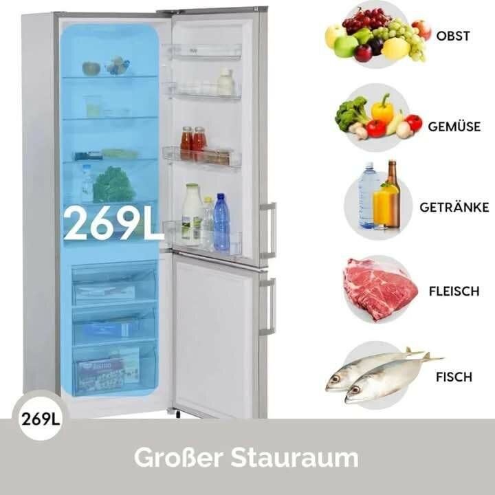 PKM KG249.4A++IX Cool Freezer Combination Height 180