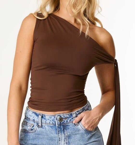 Top asymétrique chic femme