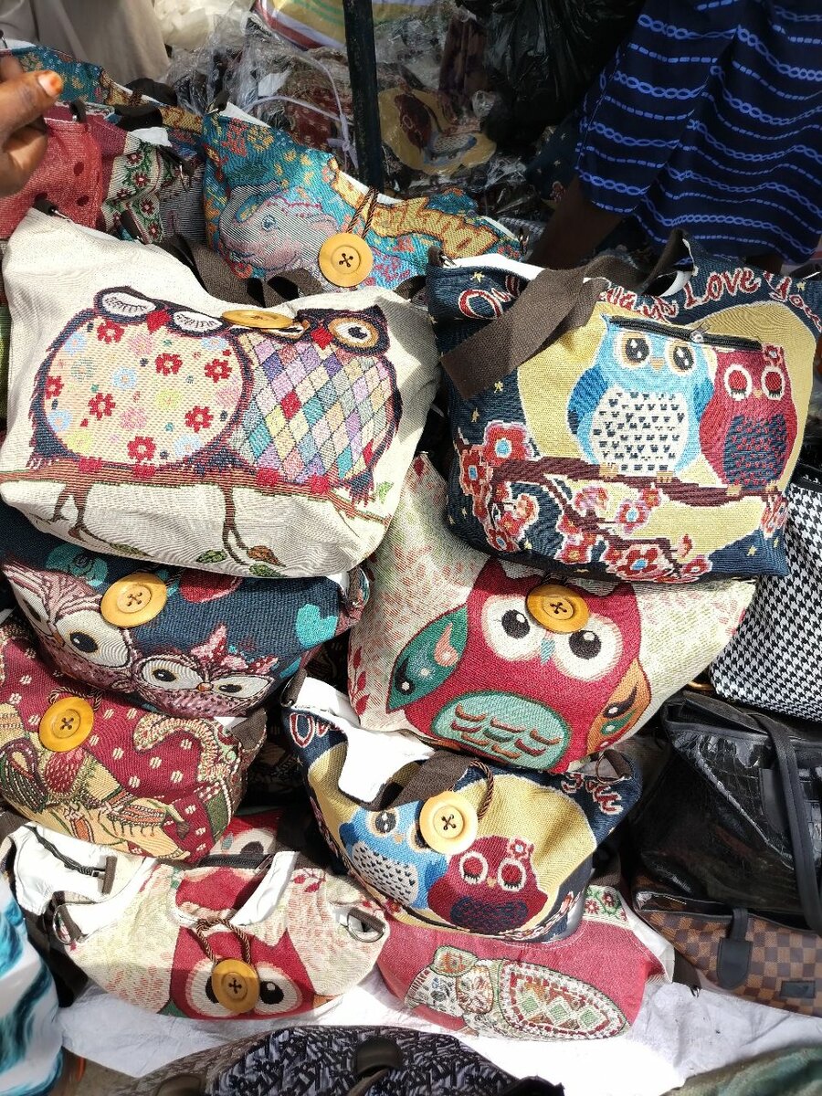 Sac en toile motif hibou