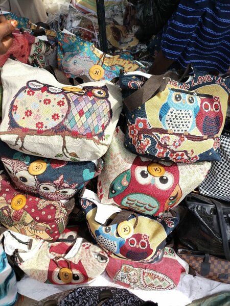 Sac en toile motif hibou