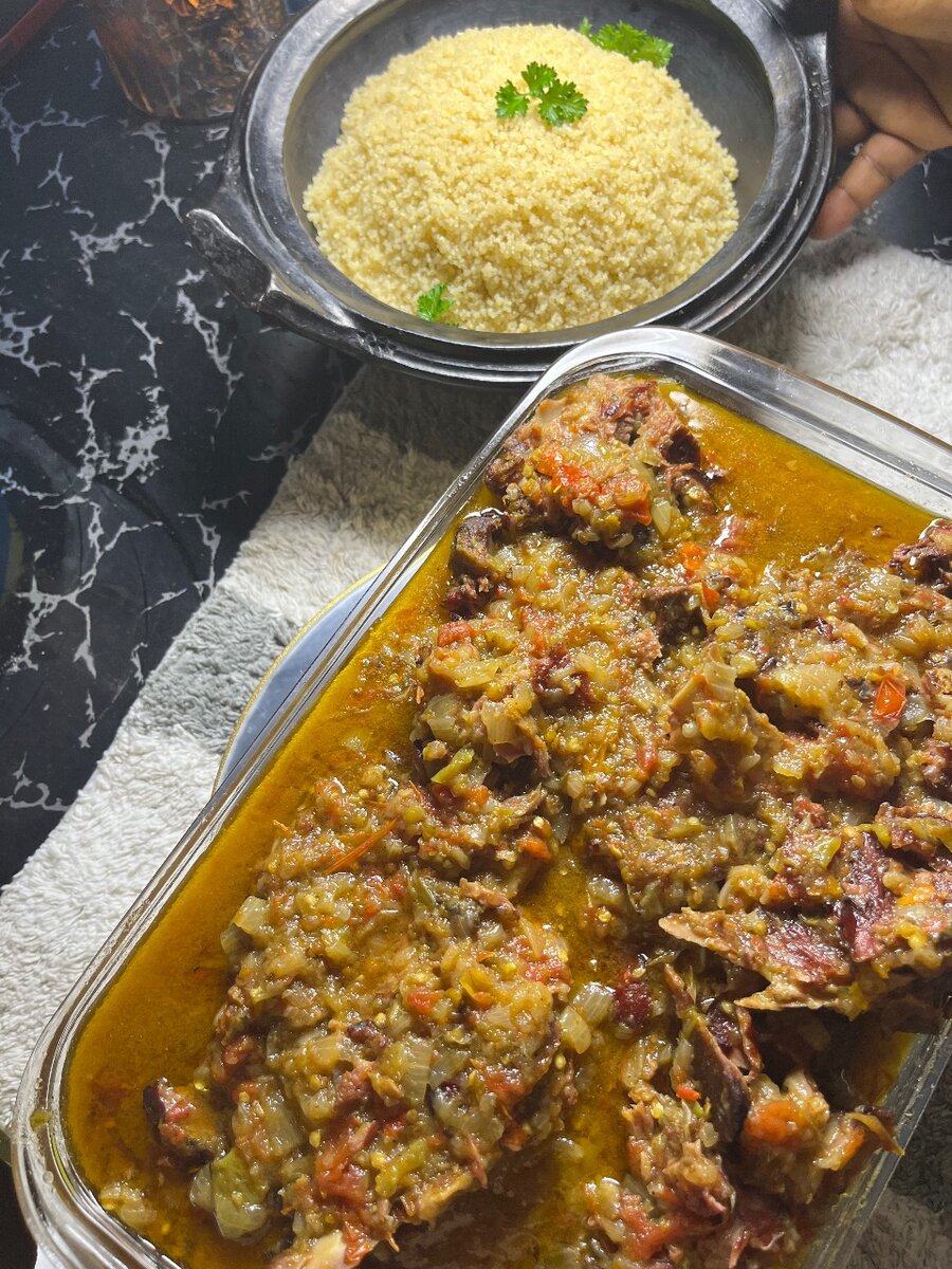 Attiéké pâte de  côtelette