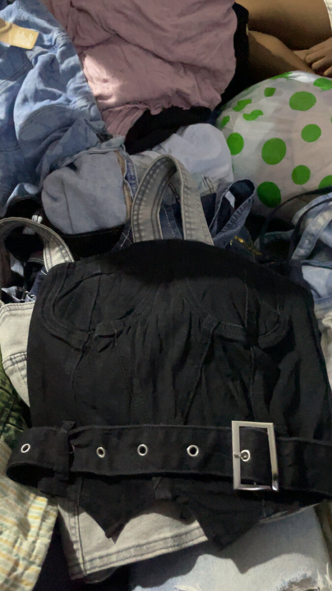 Top bustier en denim