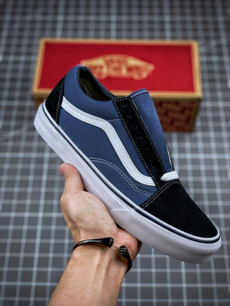 Van's old skool bleu noir