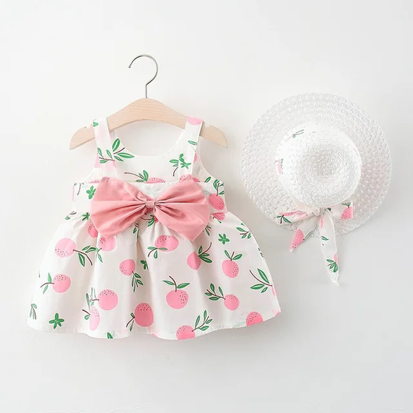 Robe bébé fille cerise - 1an