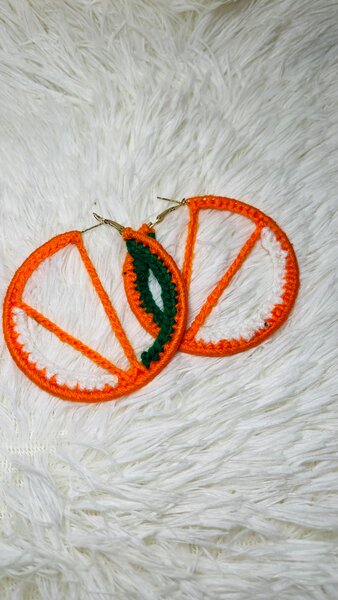 Boucles d'oreilles crochet colorées