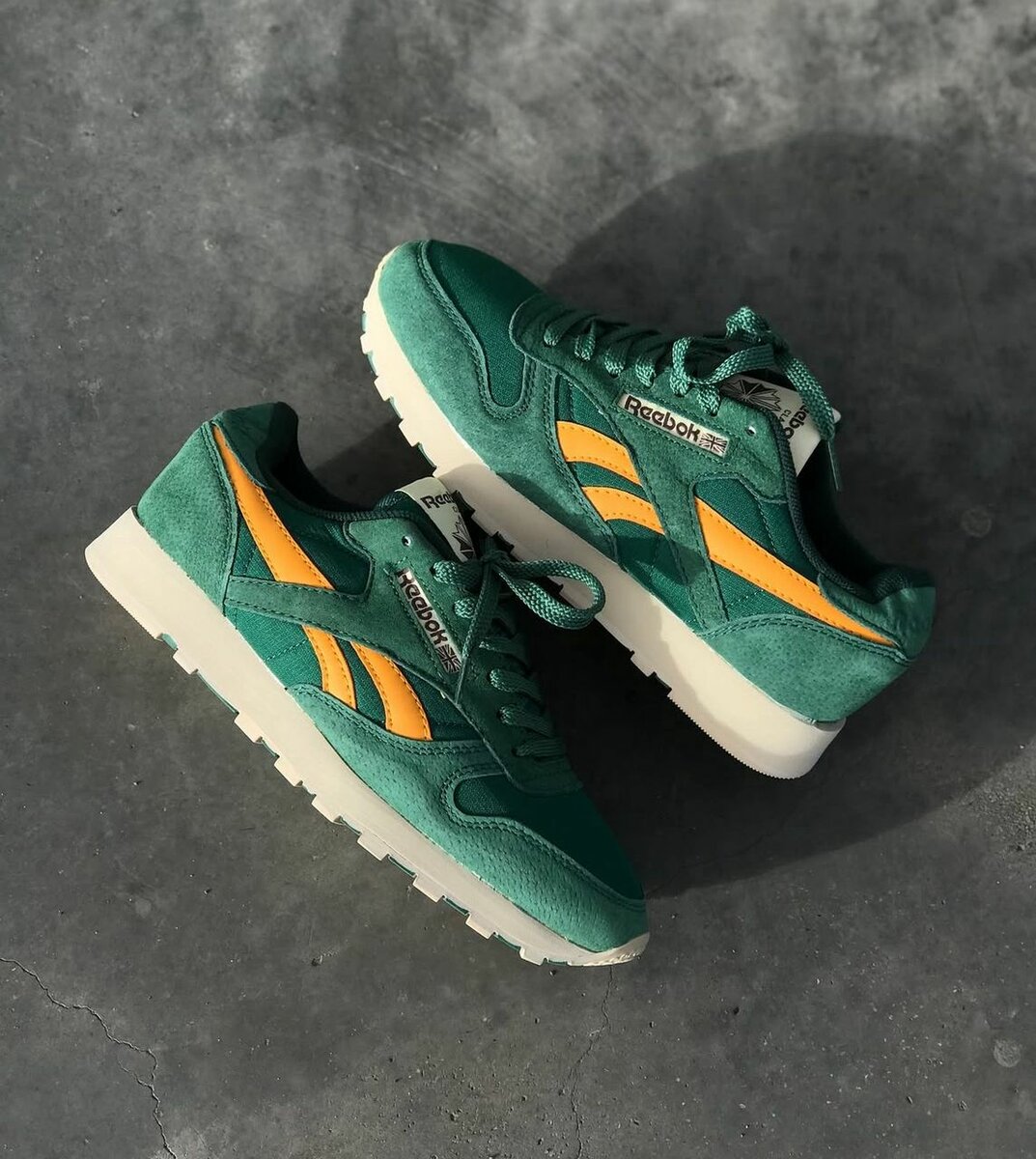 Baskets Reebok Vert Jaune