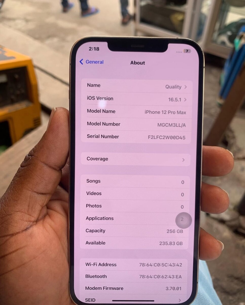 iPhone 12pro max 256gig