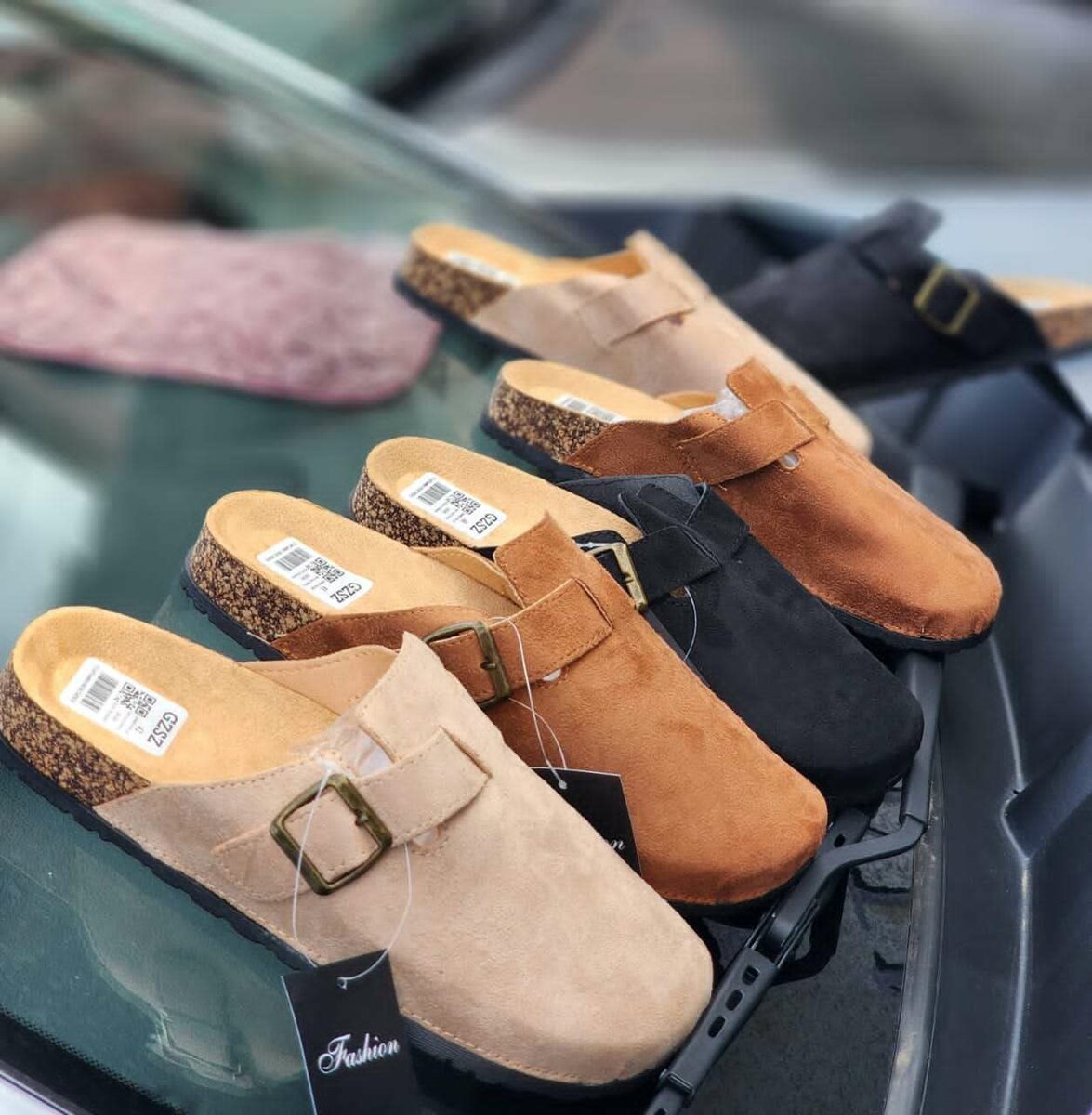 Sabots en daim confortables