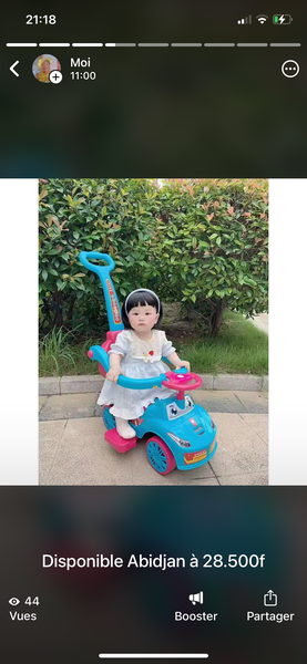 Voiturette enfant à pousser