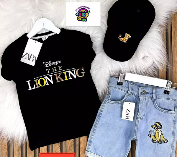 trendy Lion King T-shirt and shorts set