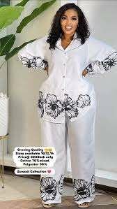 Ensemble Blanc Floral Élégant