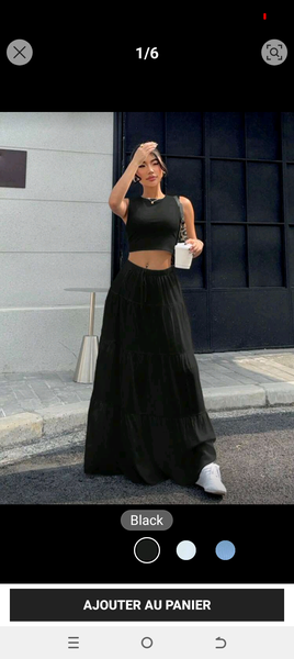 Ensemble Jupe et Crop Top Élégant