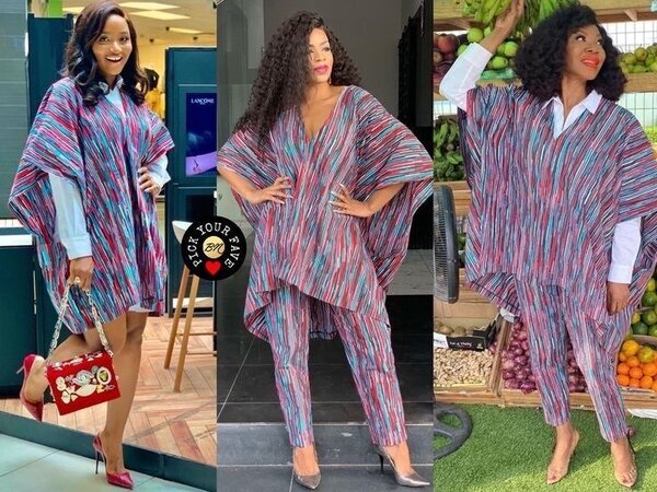 Robe poncho élégante