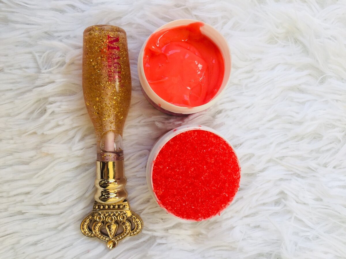 Produit de lèvre rose