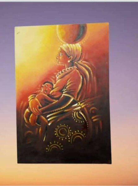 Tableau Art Mère et Enfant