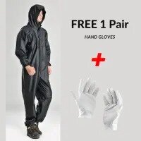 Conjoined Rubber Coated Full Body Rain Coat 1Pcs Full Clothe Dustproof And Waterproof rain wear For Outdoor Activities Motorcycle,Cycle etc
