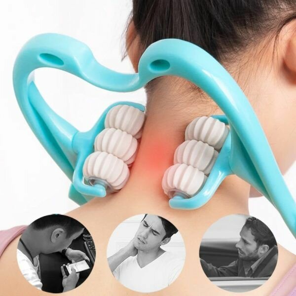 6 wheel neck massager