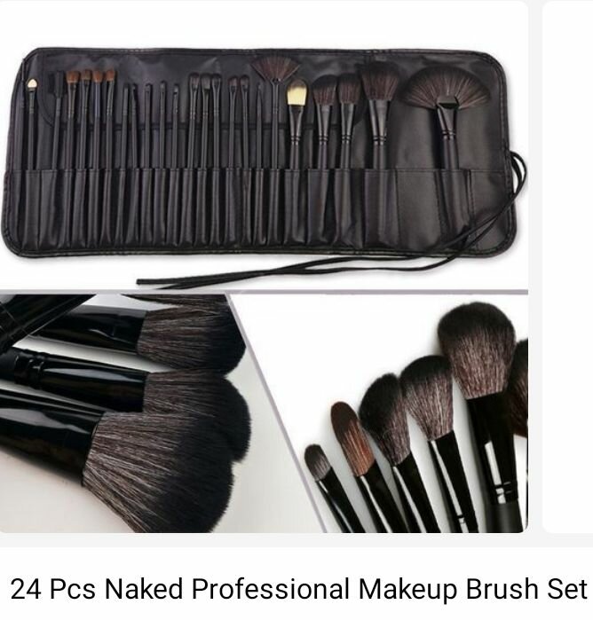 All set makeup brushes