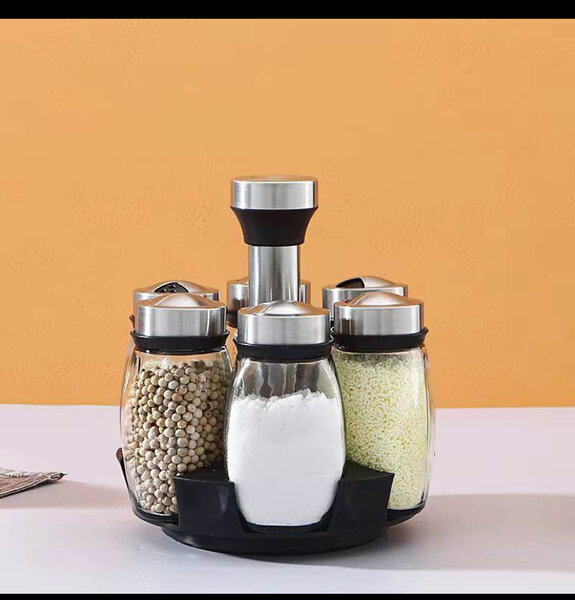 Set de Pots à Épices Rotatif
