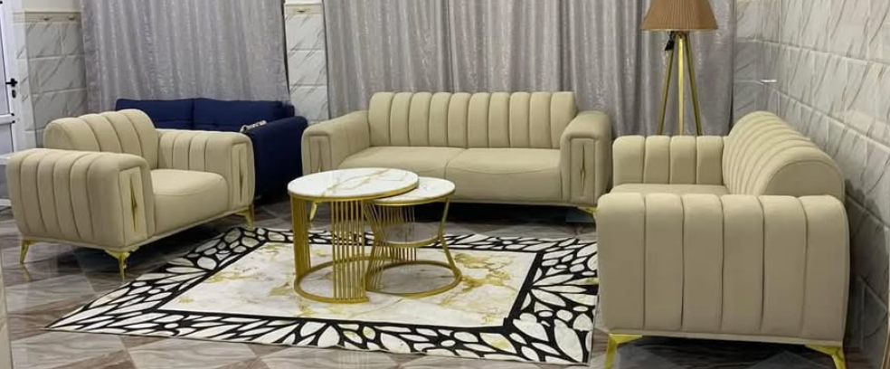 Set of beige furniture