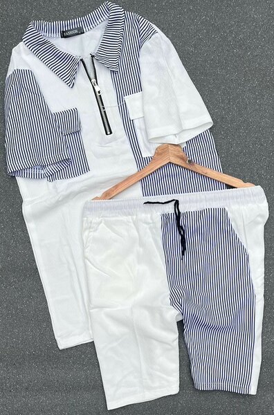 Ensemble décontracté à rayures