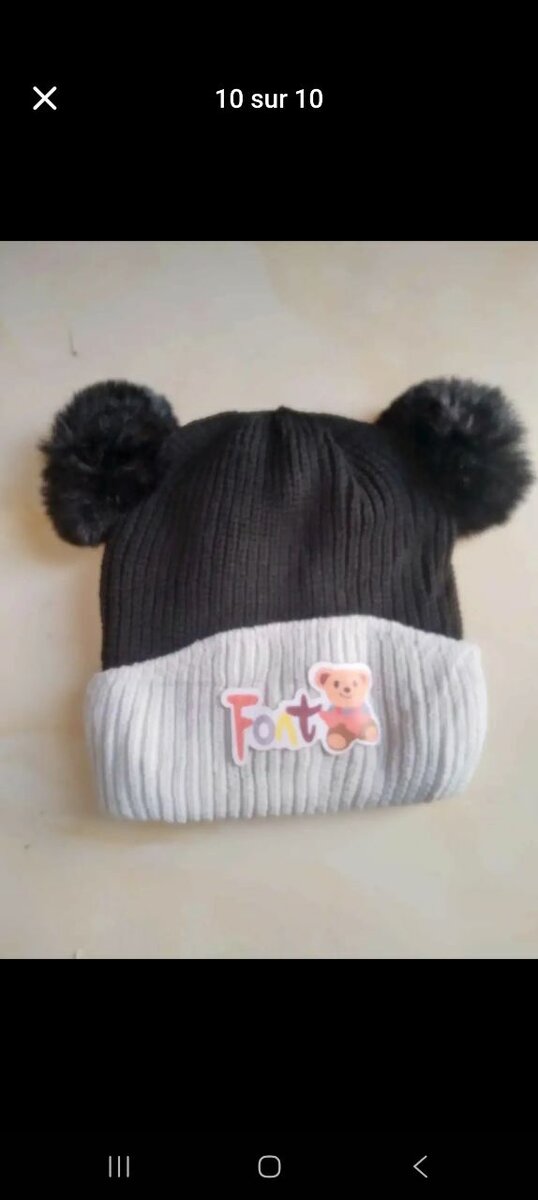 Bonnet hiver bébé mignon