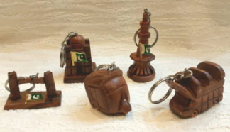 Handcrafted Pakistani Cultural Key Chains........Set of 5