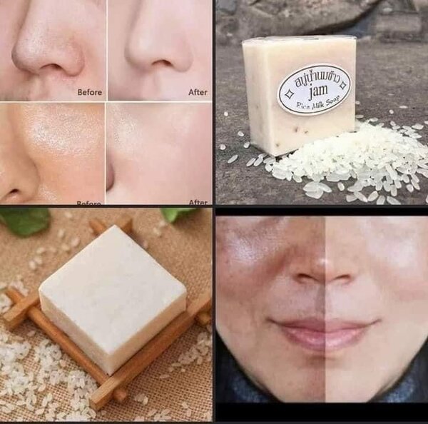 Savon au lait de riz naturel