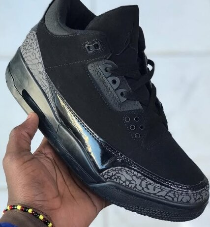 Jordan 3’s sneakers black