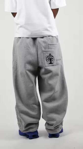 Pantalon de jogging gris streetwear