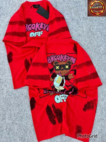 T-shirt homme Brooklyn rouge