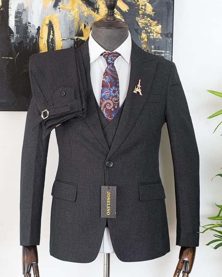 black men's suit