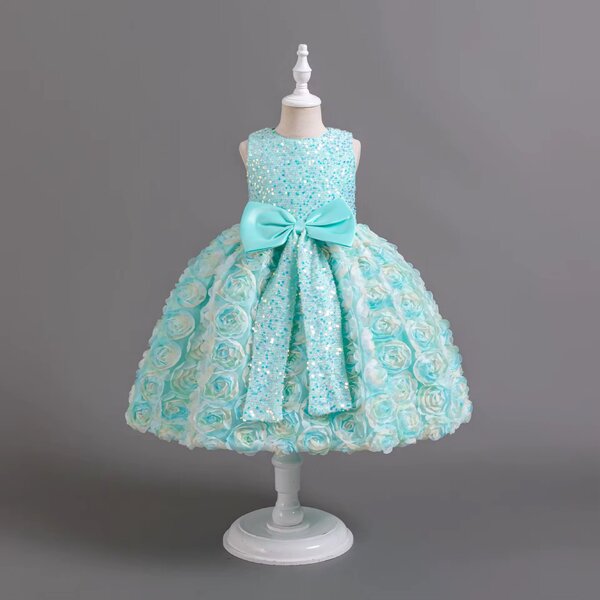 Robe de Cérémonie Fille Fleurie