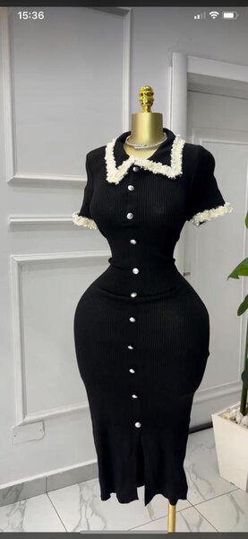 Robe noire élégante femme