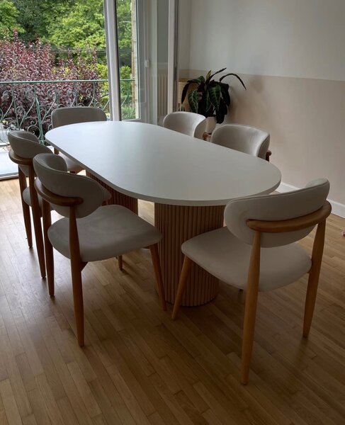 Table à manger moderne 6 place