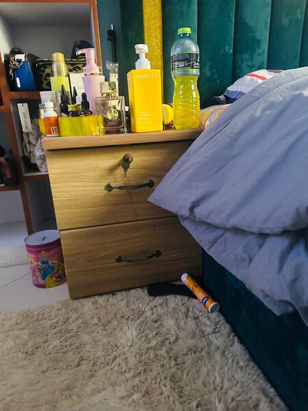 Bed frame with drawer