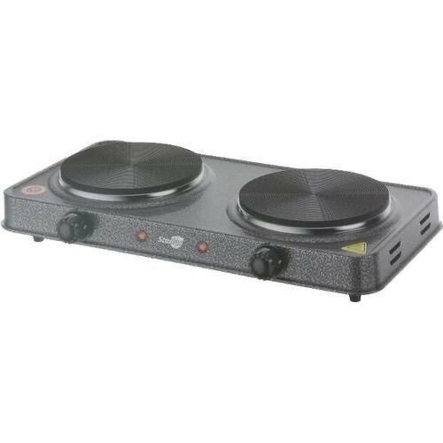 Starlux Electric Cooking Stove Heating Plate 2 Burner- Black