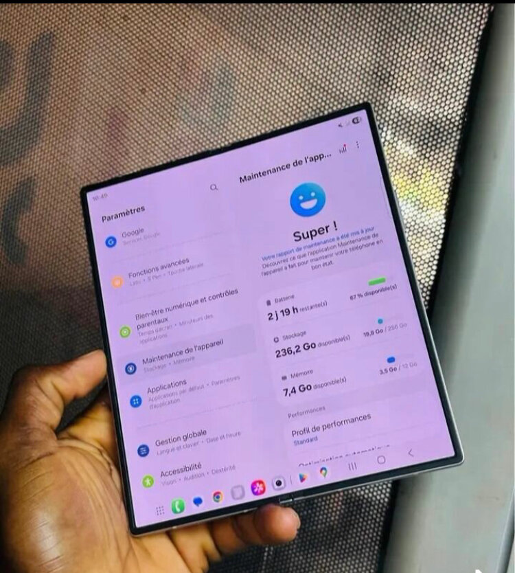 Tablette pliable performante