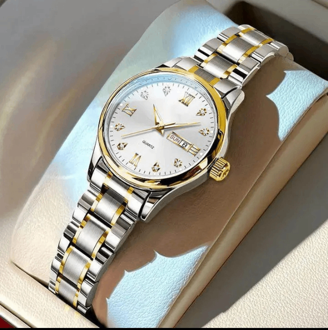 Montre Quartz Homme Luxe Acier