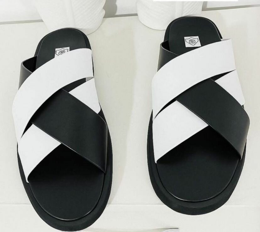 Sandales homme croisées élégantes