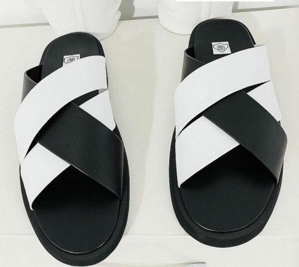 Sandales homme croisées élégantes