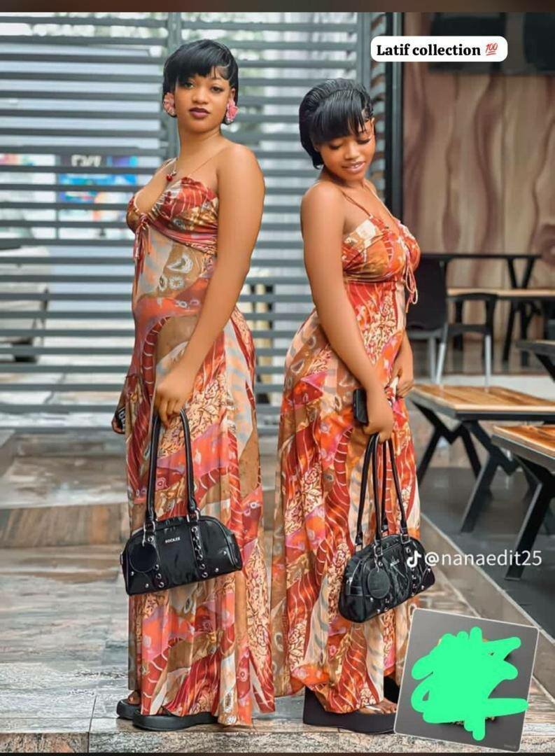 Robe longue élégante rayée