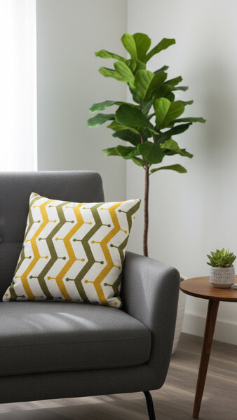 Coussin géométrique chic