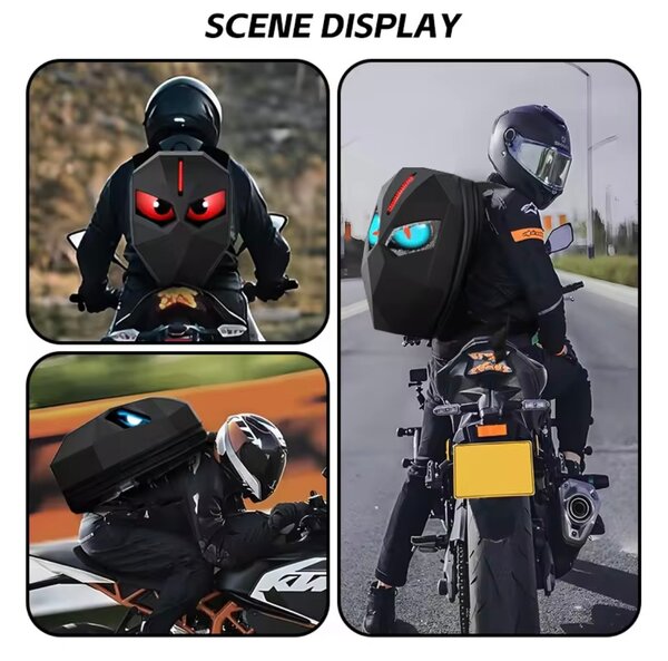 Sac à dos LED interactif moto